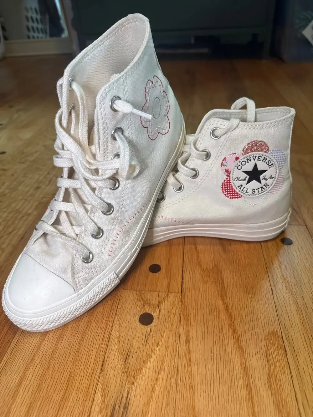 Converse Chuck Taylor Crafted Patchwork High Top Womens Sz 8 Floral A05195C